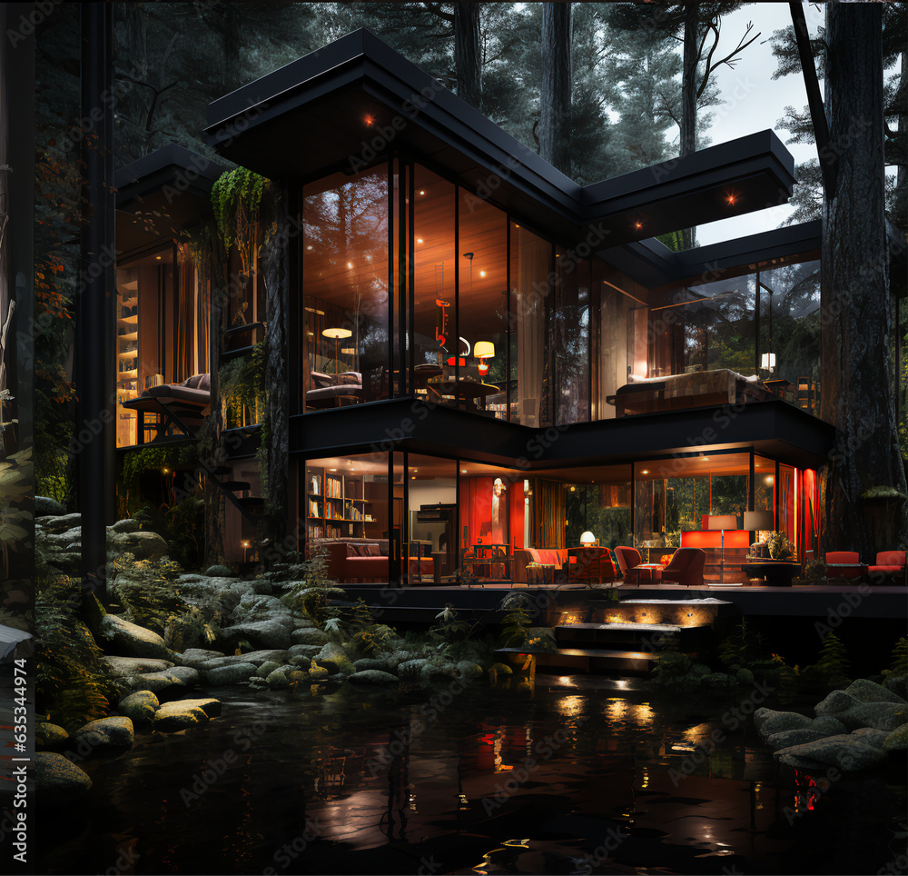 house in the woods house in the woods