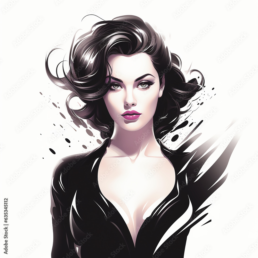 Portrait of the woman witch and vampire Halloween the evil force logo concept of guile betrayal Portrait of the woman witch and vampire Halloween the evil force logo concept of guile betrayal