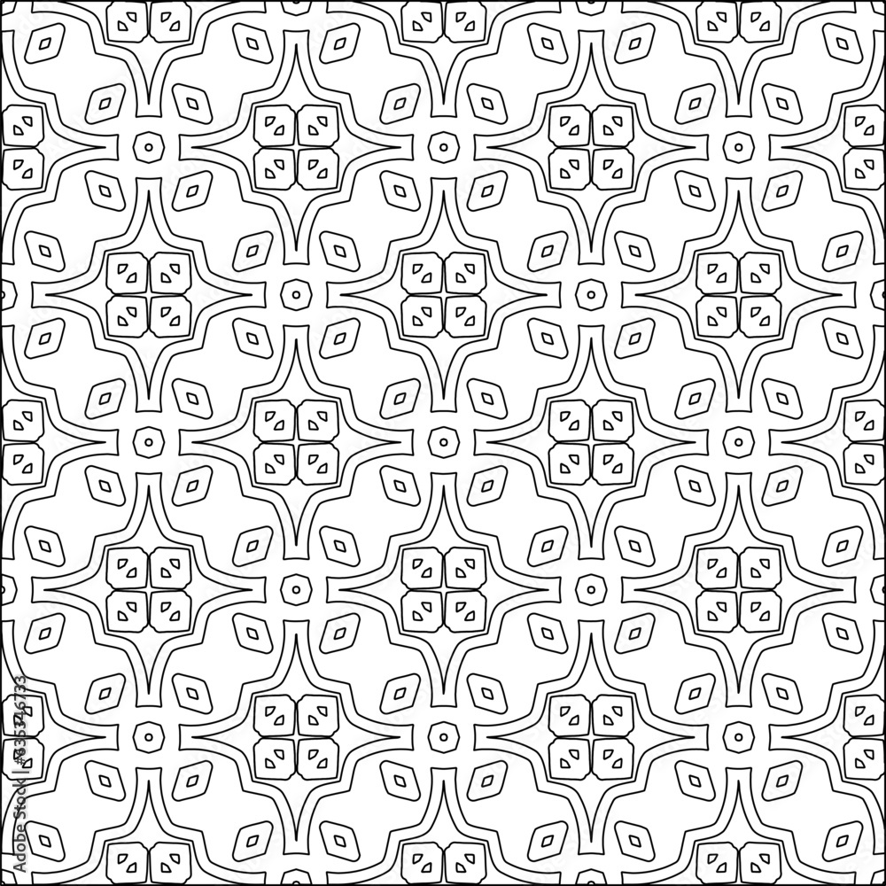 Stylish texture with figures from lines.Abstract geometric black and white pattern for web page, textures, card, poster, fabric, textile. Monochrome graphic repeating design. Stylish texture with figures from lines.Abstract geometric black and white pattern for web page, textures, card, poster, fabric, textile. Monochrome graphic repeating design.