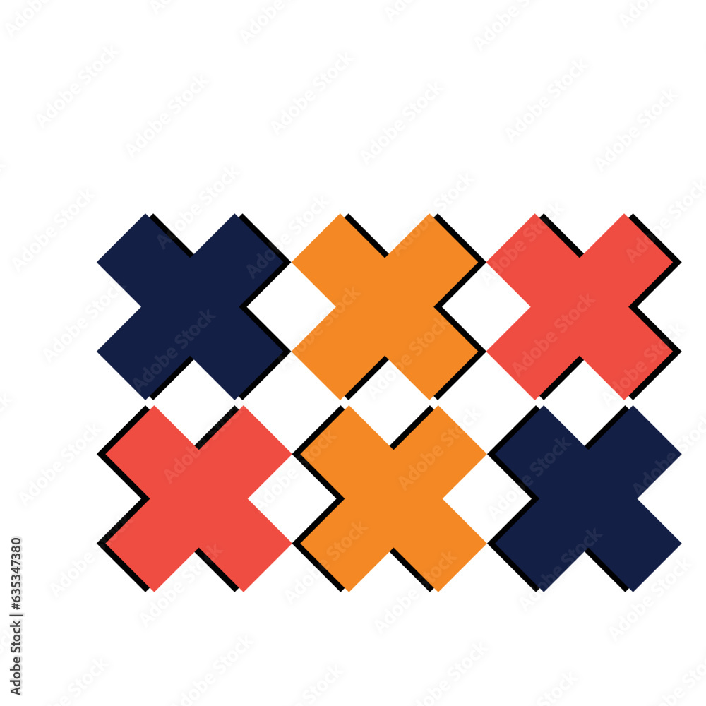 Obraz premium Geometric Shape Memphis