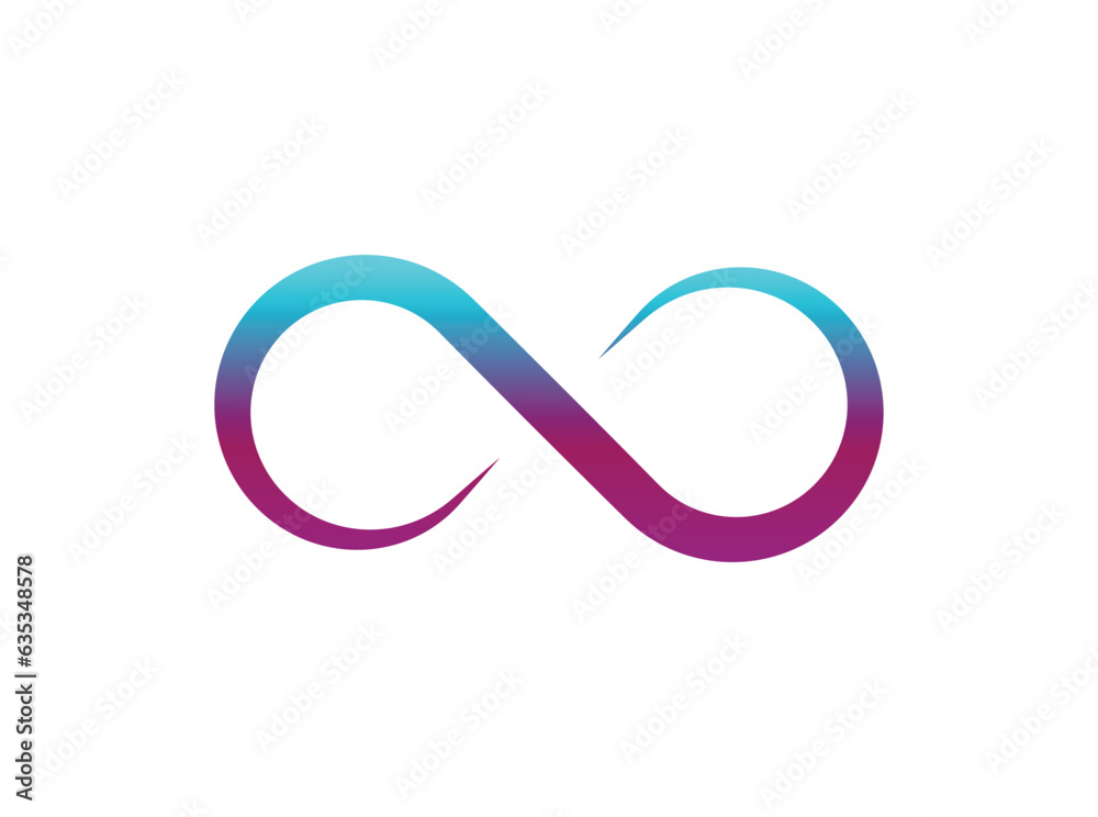 Infinity icon vector symbol illustration. infinity logo. Infinity icon vector symbol illustration. infinity logo.