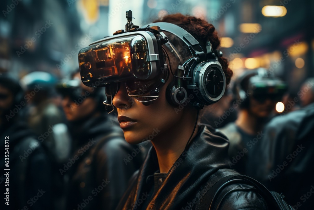 Cyberpunk Android Uprising, Generative AI Cyberpunk Android Uprising, Generative AI