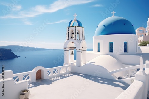 Greek church on the island of Santorini