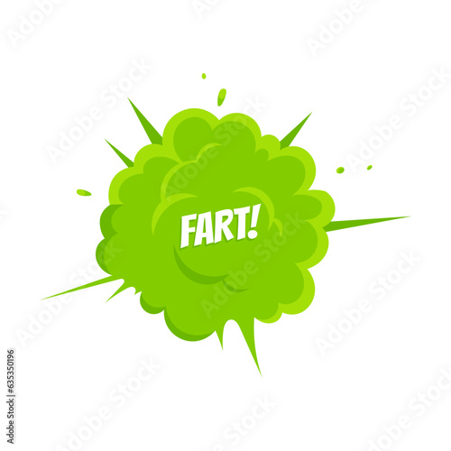 Smelling green cartoon smoke or fart clouds flat style design vector illustration. Bad stink or toxic aroma cartoon smoke cloud isolated on white background.