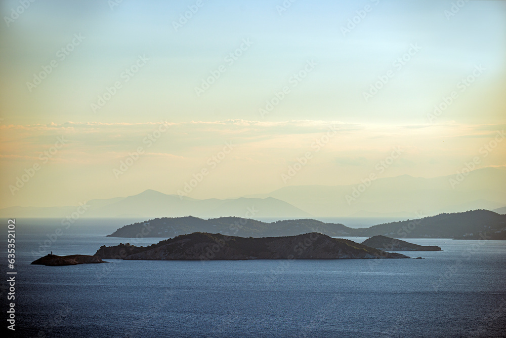 sunset over the sea, greece, grekland, mediterranean, EU,summer, Mats, alonisoss