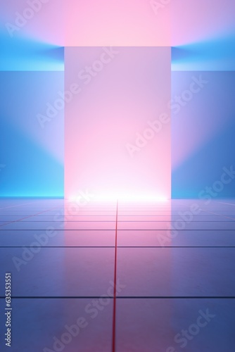 Abstract background of futuristic space with a place for text, Abstract neon lights. 3D render