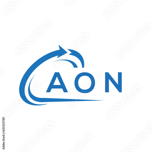 AON letter logo design on white background. AON creative initials letter logo concept. AON letter design.	
 photo
