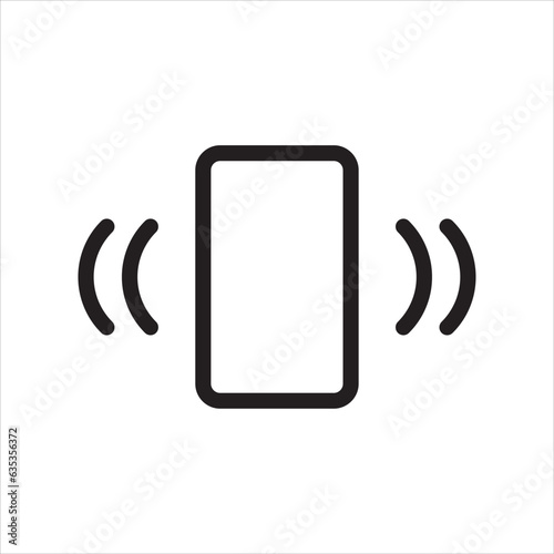vibration on phone icon vector illustration symbol