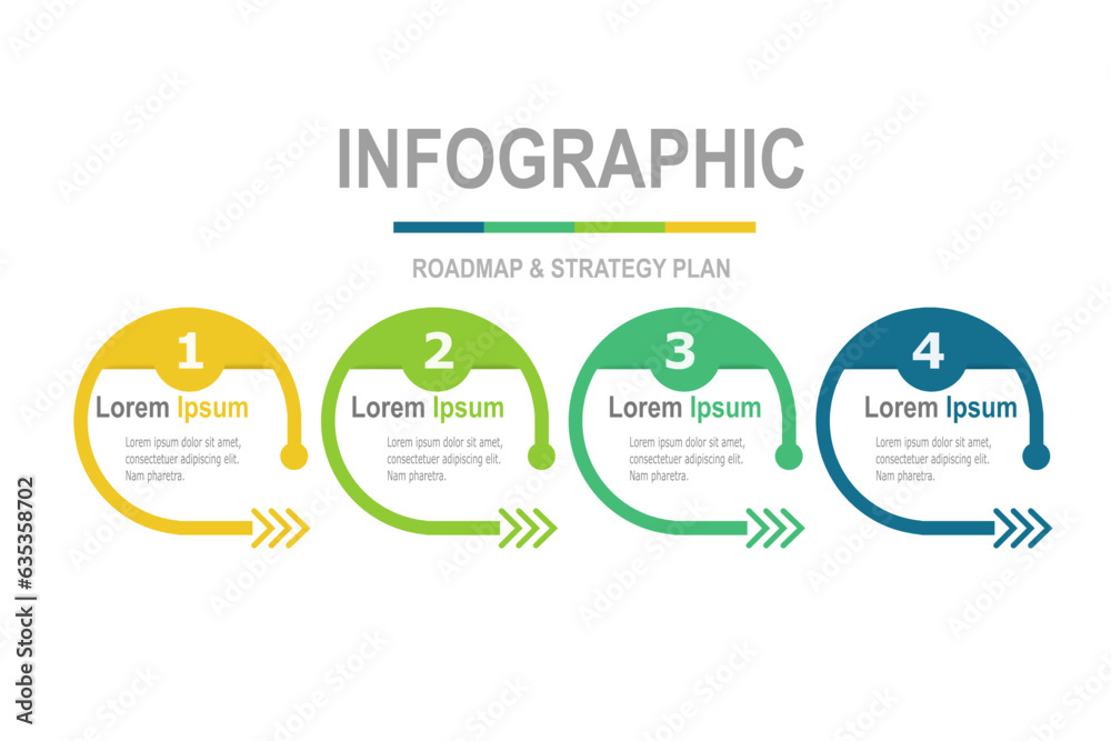 infographic elements template, business concept with 4 steps, multi color minimal circle shape design for workflow layout, diagram, annual report, web design.Creative banner, label vector infographic elements template, business concept with 4 steps, multi color minimal circle shape design for workflow layout, diagram, annual report, web design.Creative banner, label vector