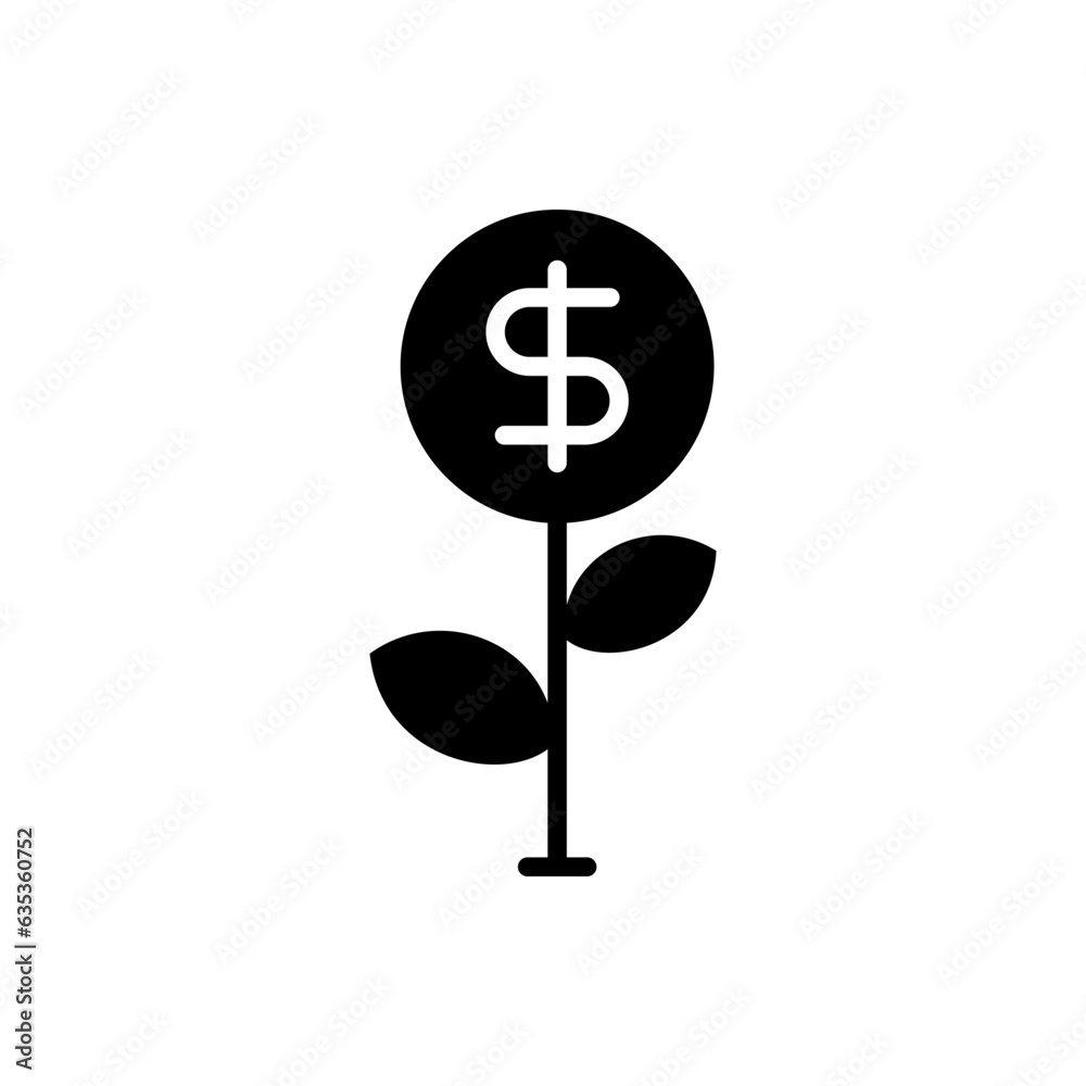 Illustration of Financial Growth Icon Design Illustration of Financial Growth Icon Design