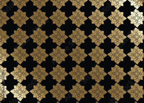 Thai Pattern Modern Background decoration for printing, fabric, web, poster, banner, and card concept vector illustration