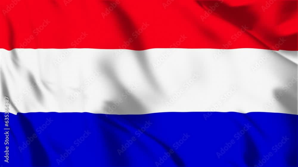 waving flag of Netherlands waving flag of Netherlands