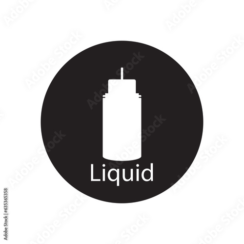 liquid vape icon vector