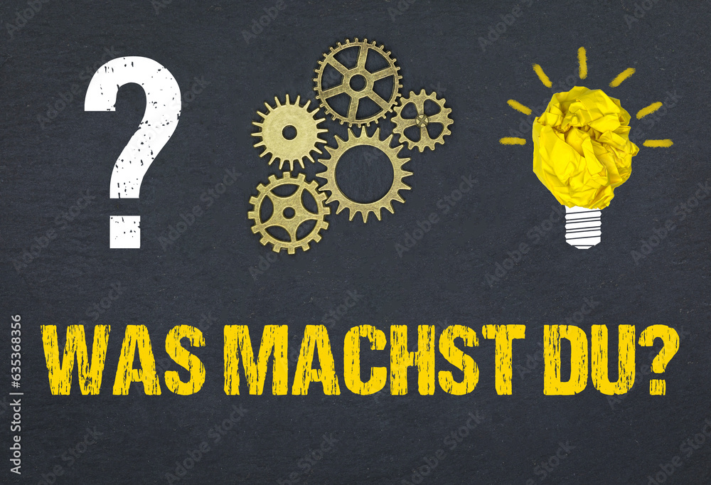 Obraz premium Was machst du?