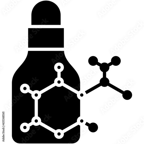 Niacinamide Icon. Chemical Cosmetic Ingredient Symbol Stock Illustration. Vector Solid Icons For UI Web Design And Presentation