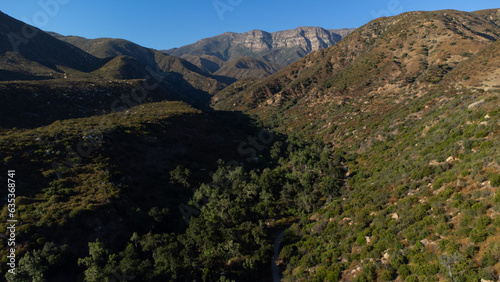 Aerial View of Sisar Canyon and Topatopa Mountains, Ojai, Ventura County photo