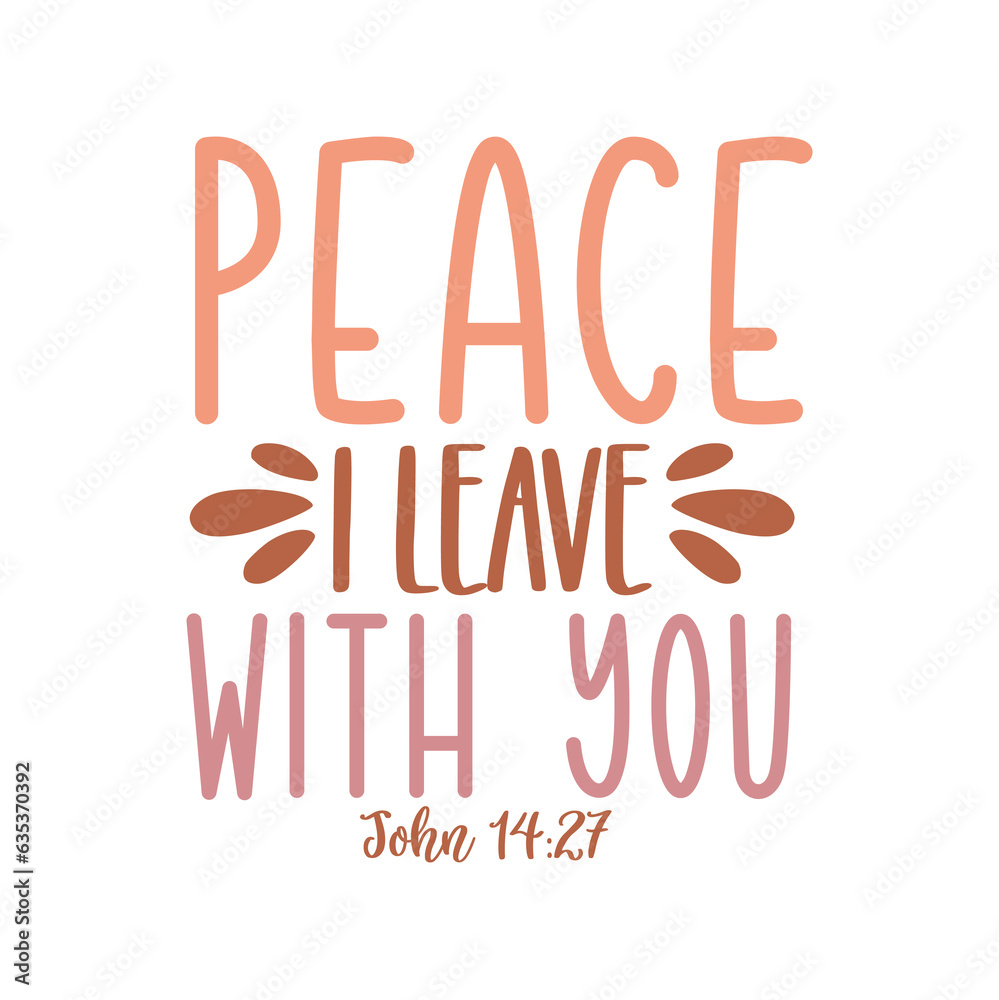 Obraz premium Peace i leave with you