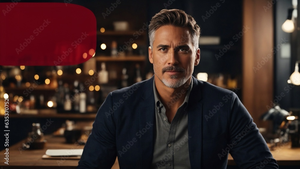 A man enjoying a drink at a bar table A man enjoying a drink at a bar table