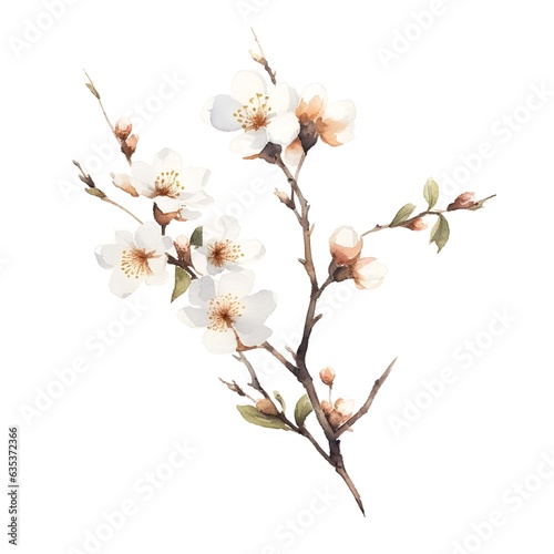 Blossom isolated on white background