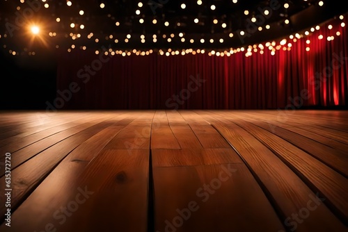 Wallpaper Mural empty stage with spotlight 4k Ultra Hd High Quality Torontodigital.ca