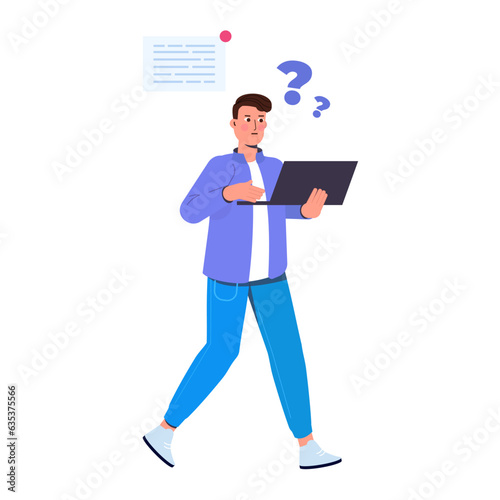 Concept of difficult task, overburdened person, adverse conditions. Vector illustration.