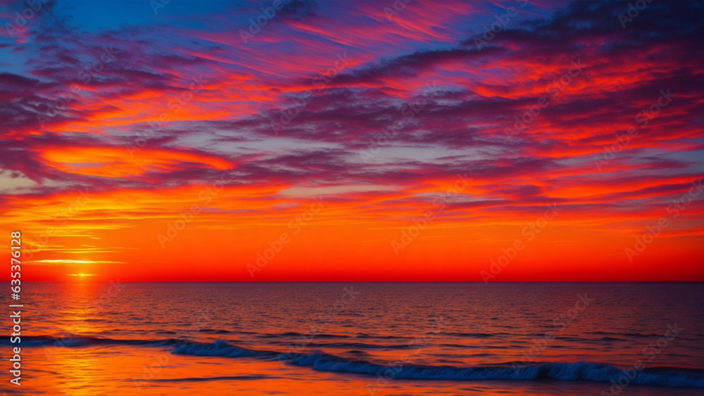 Stunning sunsets over the ocean