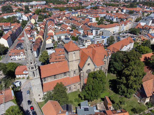 aerial view from arnstadt in germany