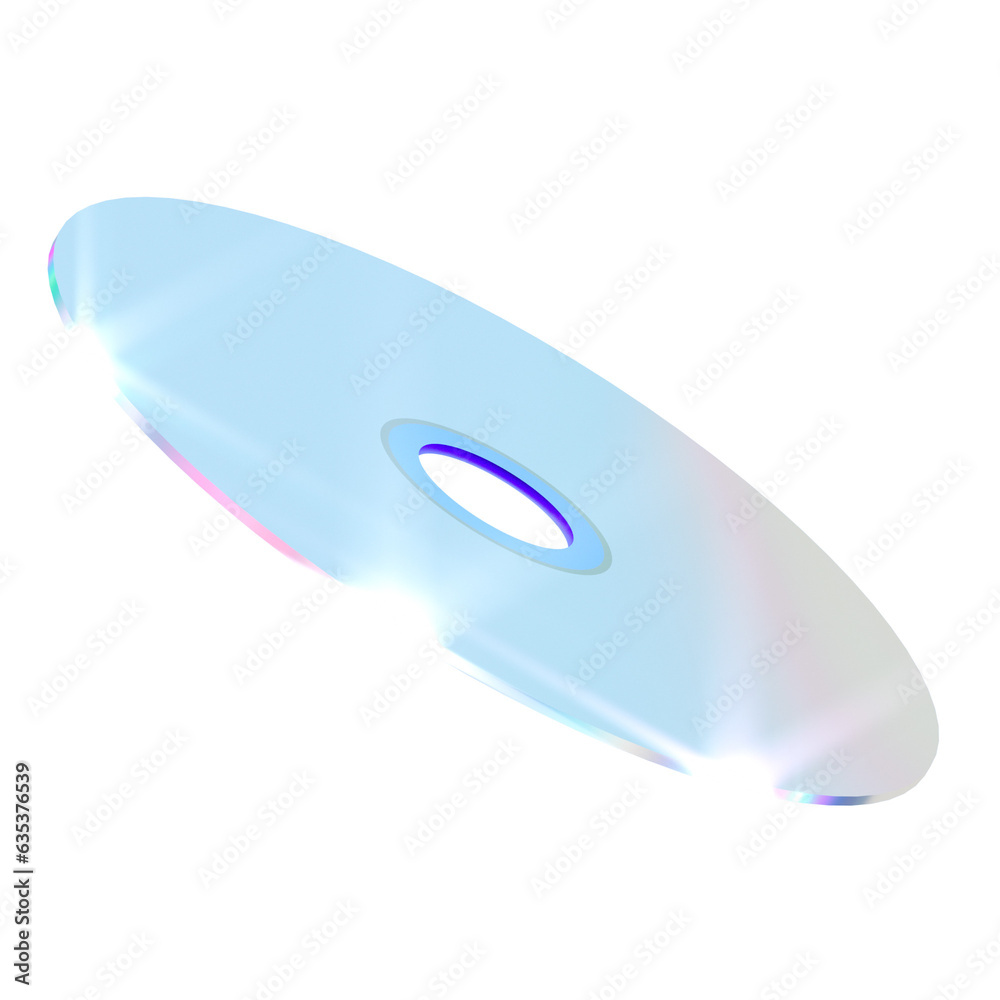 CD-ROM holographic 3D illustration CD-ROM holographic 3D illustration