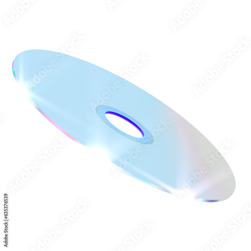CD-ROM holographic 3D illustration