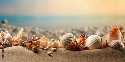 Summer Serenity. Embracing the Tropical Allure of Sun Sand and Seashells