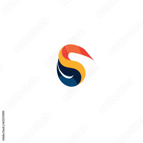 colorful swirl logo illustration eps.10
