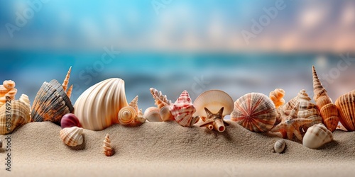 Summer Serenity. Embracing the Tropical Allure of Sun Sand and Seashells