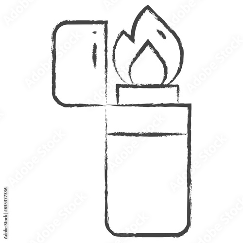 Hand drawn Lighter illustration icon