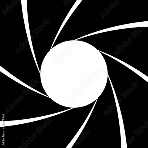 Abstract background inside of a gun barrel, James rifled gun barrel grooves.