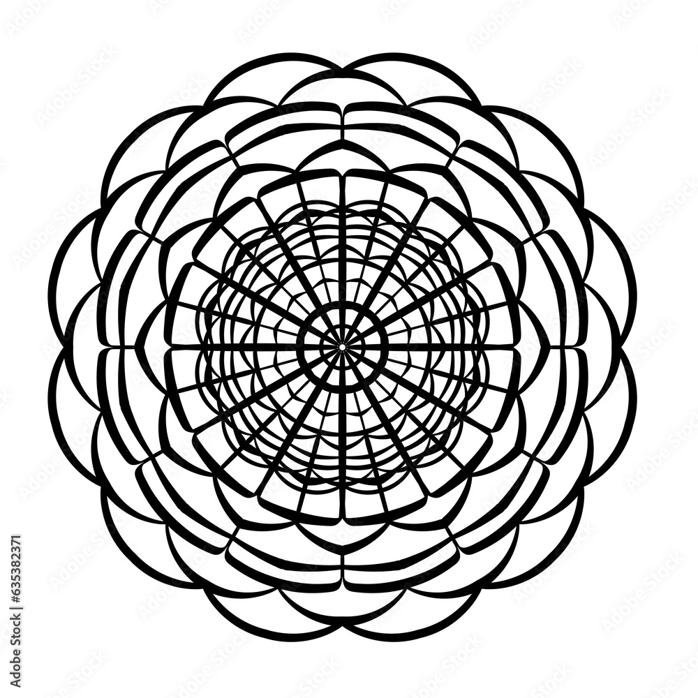 Decorative ornament. Doodle pattern. Mandala illustration. Decorative ornament. Doodle pattern. Mandala illustration.