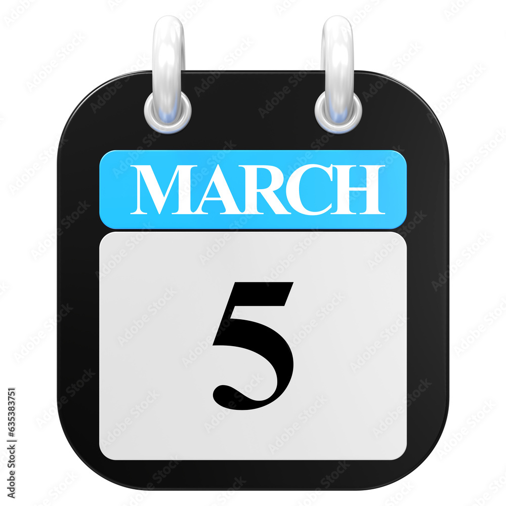 3D Rendering Of UI Icon March Day 5 3D Rendering Of UI Icon March Day 5