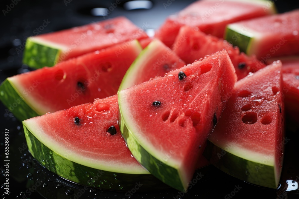 Fresh sweet watermelon close up. Fresh sweet watermelon close up.