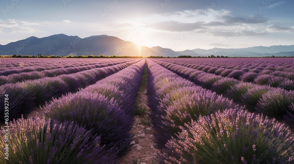lavender field at sunset lavender field at sunset