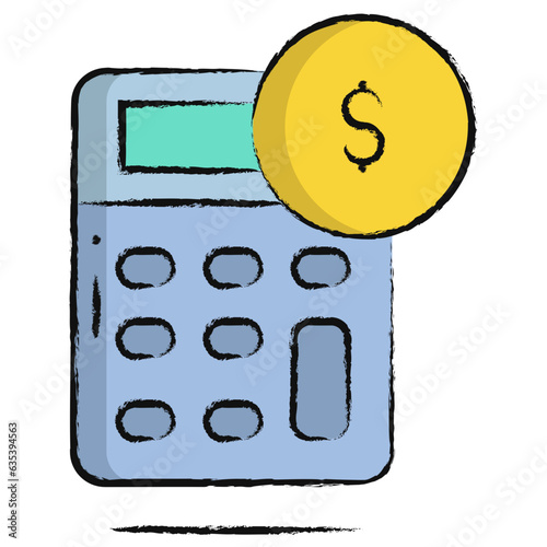 Line Calculate icon