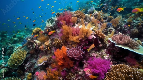 coral reef in sea © Tim Kerkmann