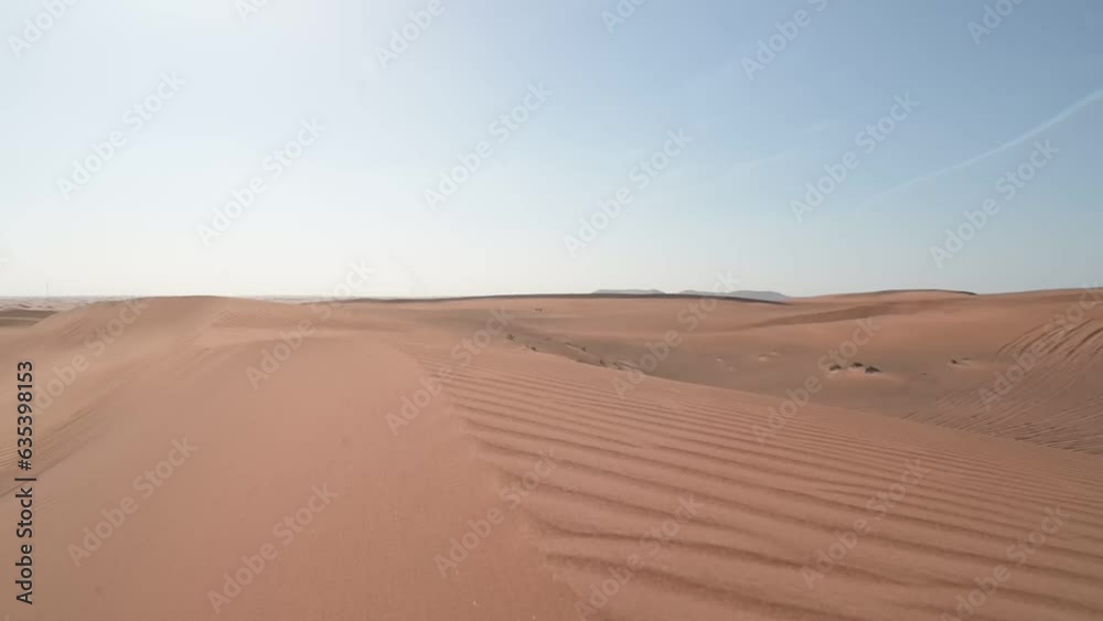 Desert. Sand blows from the dunes. Sahara desert Desert. Sand blows from the dunes. Sahara desert