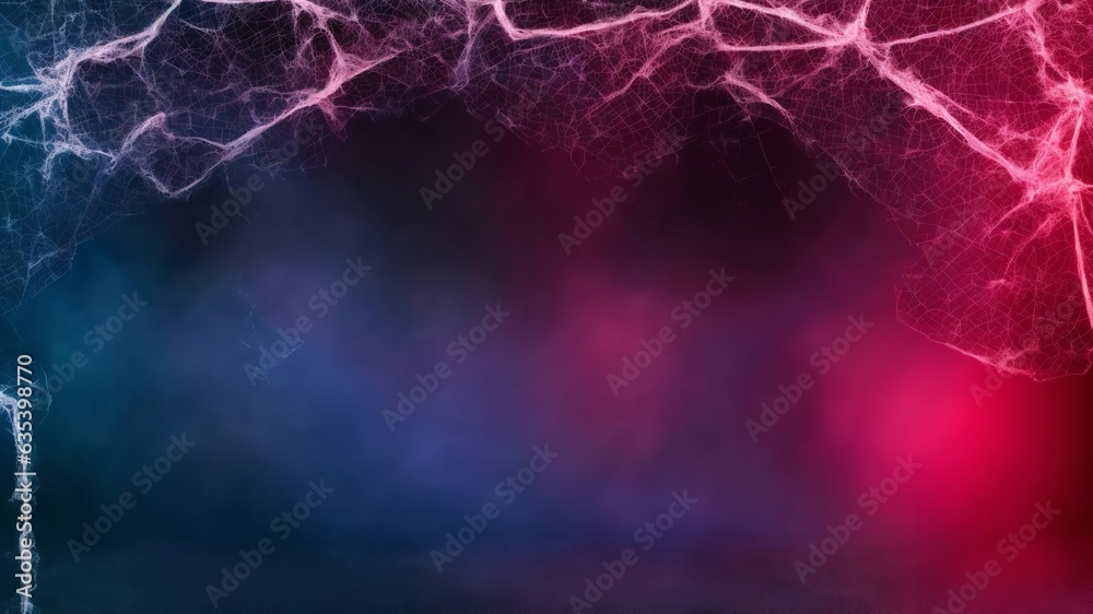 Background of Halloween. A background of nothingness. Concrete, smoke, a dark, empty background, and cobwebs. Generative Ai. Background of Halloween. A background of nothingness. Concrete, smoke, a dark, empty background, and cobwebs. Generative Ai.