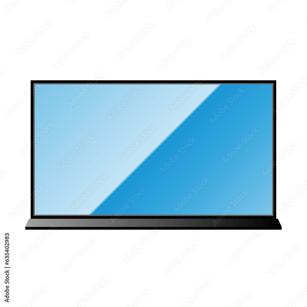 シンプルなイラスト_大型テレビ シンプルなイラスト_大型テレビ