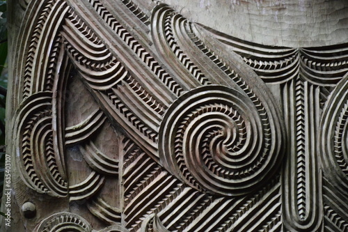 A huge Maori sculpture in New Zealand