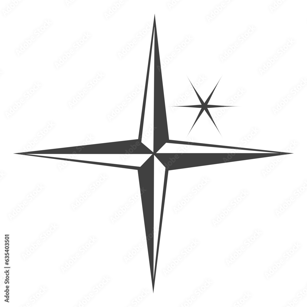 Sparkle star illustration Sparkle star illustration