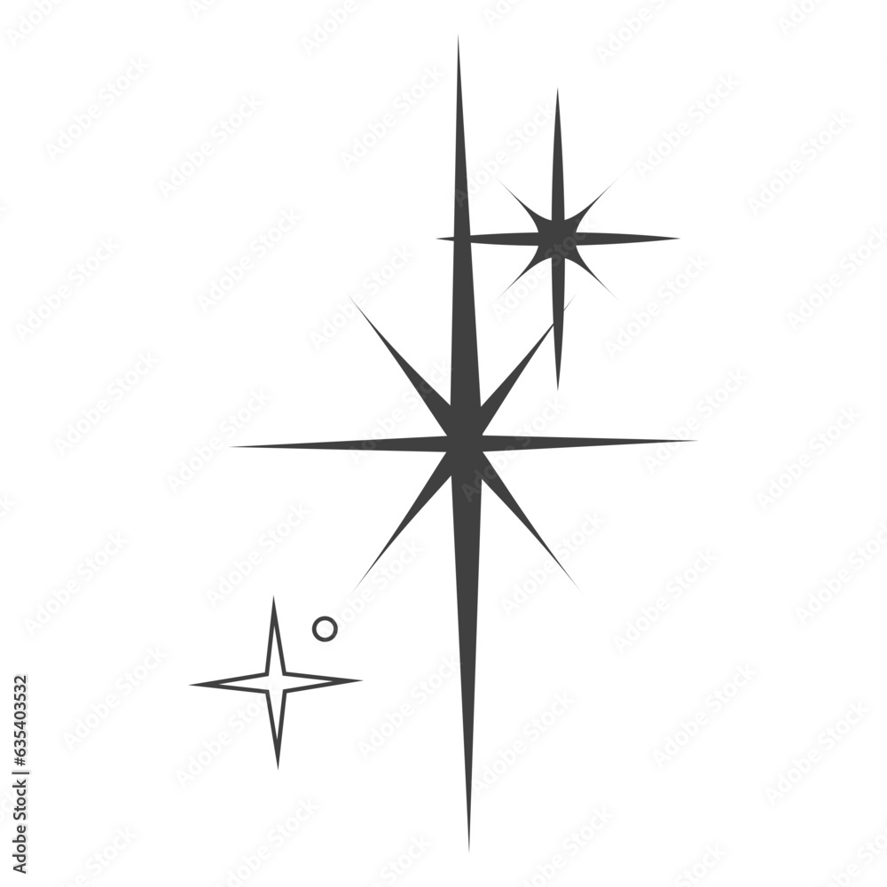 Sparkle star illustration Sparkle star illustration