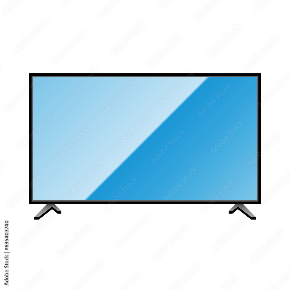 Naklejka premium シンプルなイラスト_大型テレビ