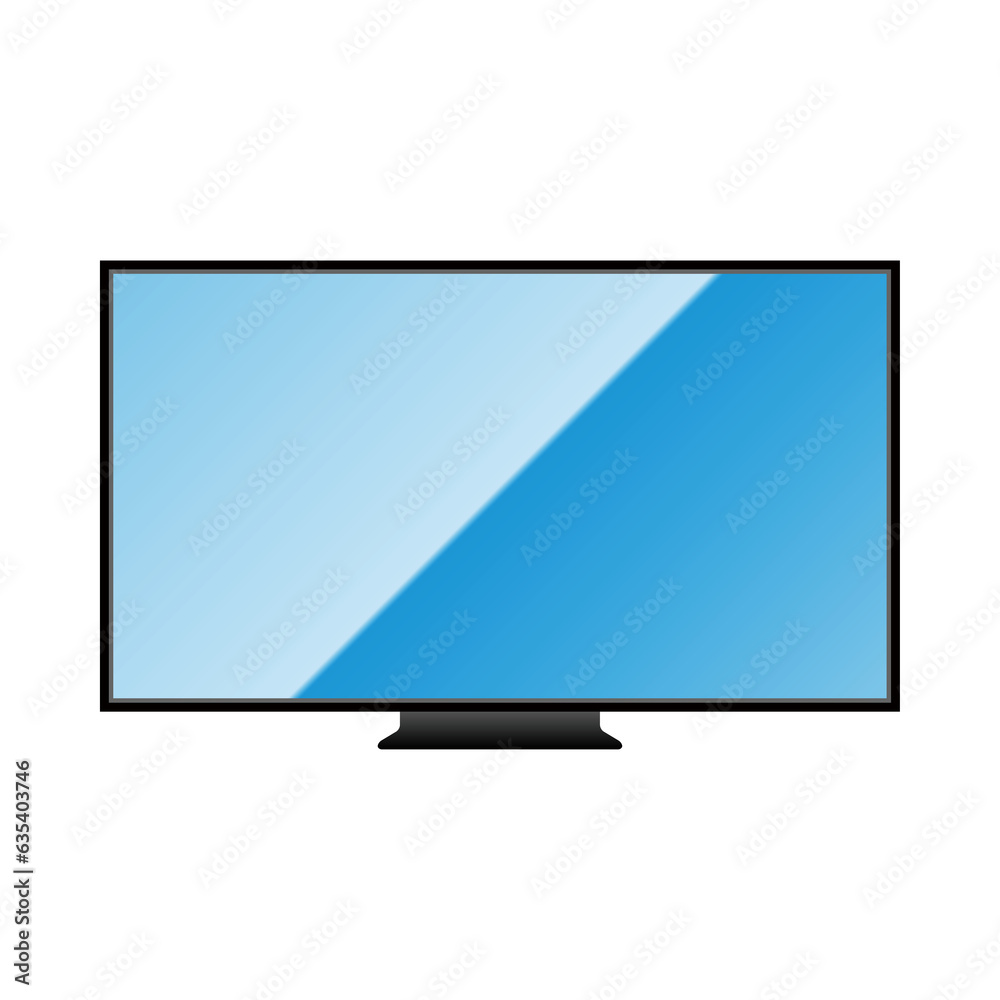 シンプルなイラスト_大型テレビ シンプルなイラスト_大型テレビ
