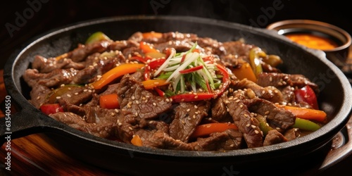 Pepper steak, a sizzling plate of savory delight. A bustling bistro, where tender beef meets aromatic peppers. 🥩🌶️🍽️