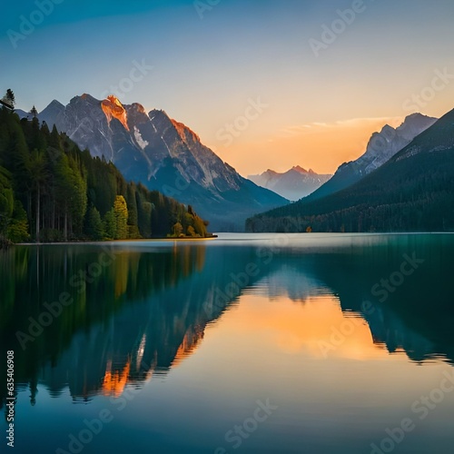 lake in mountains © m